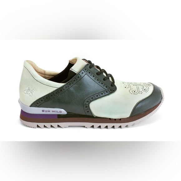 John Fleuvog Training Paths Pidgin Derby Sneakers in Brogue - Picture 11 of 12